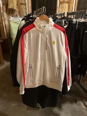 Puma Scuderia Ferrari Formula 1 Team Track Jacket White Red XL